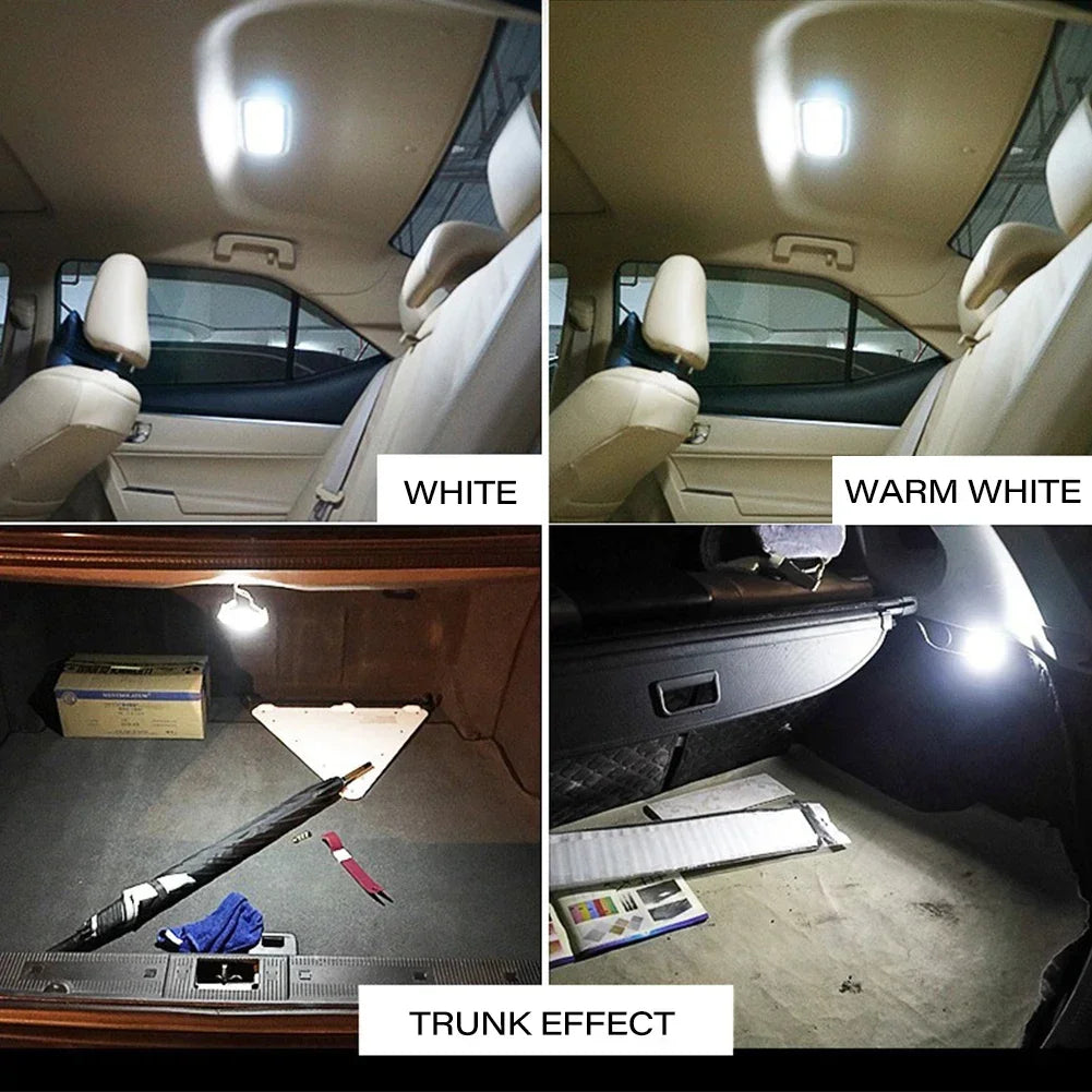 10PCS W5W T10 LED Bulbs Canbus 5730 8SMD 12V 6000K for Car Turn Signal Reading Brake Trunk Hood Width Clearance Lights