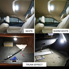 10PCS W5W T10 LED Bulbs Canbus 5730 8SMD 12V 6000K for Car Turn Signal Reading Brake Trunk Hood Width Clearance Lights