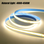 5M 10M 20M 50M/Roll COB Strip AC 220V 240Leds/M IP20 3000K 4000K 6000K Driver Build In Home Decor Flexible Ribbon Rope LED Light