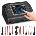 HTRC T240 High Power Battery Charger AC150W DC 240W 10A Dual Channel Touch Screen Lipo Balance Chargers Discharger for RC Models