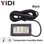 LCD Digital Indoor Outdoor Thermometer Thermo Hygrometer Probe Tester Incubator Aquarium Temperature Humidity Meter Sensor Gauge