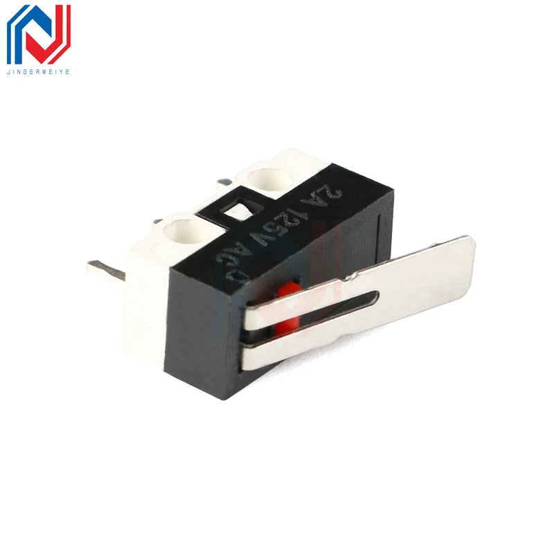 10Pcs Micro Limit Switch Mouse Button Tact Switch Without Handle / With Handle / With Handle Roller Micro Switch 1A 125V AC 3Pin
