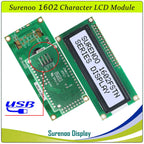 Surenoo LCD2USB USB 162 16X2 1602 Character LCD Module Display Screen Panel sutible LCD Smartie & AIDA64 for DIY PC