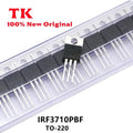 TK 10-100Pcs New Original field effect transistor IRF3710PBF Field Effect Tube MOSFET N 100V/57A TO-220  100% Quality, In Stock