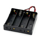 New Plastic 18650 Battery Storage Box Case 1 2 3 4 Slot Way DIY Batteries Clip Holder Container With Wire Lead For18650 Battery