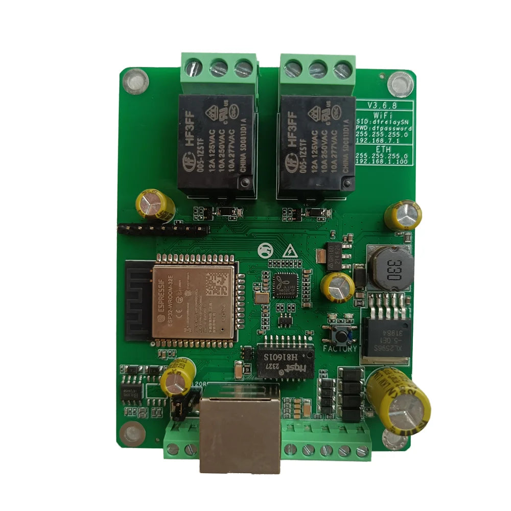 Ethernet Relay Board Network MQTT Home Assistant Domoticz Modbus WiFi RS485 CAN Module HTTP Web TCP UDP CoAP IP Watchdog Timer