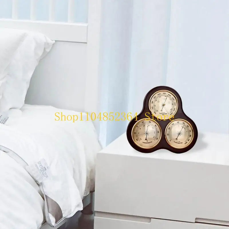 Multifunction Household Barometer Pressure Gauge Weather Station Durable Wall Hanging Atmospheric Thermometer Hygrometer