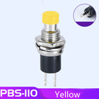 6PCS PBS-110 7MM Momentary Push Button Switch Press The Reset Switch Momentary ON OFF Push Button Micro Switch Normally Open