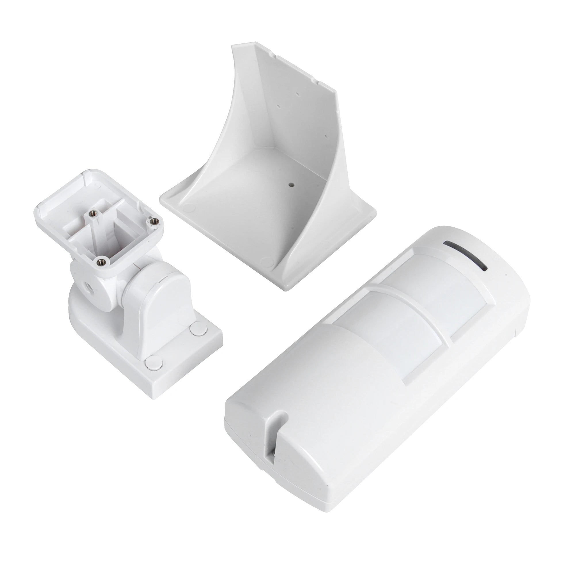 DC12V Outdoor Wired Microwave PIR Motion Sensor Alarm with Rain Cover 12M 100 Degrees Wide Angle Detection Anti-pet Anti-mask