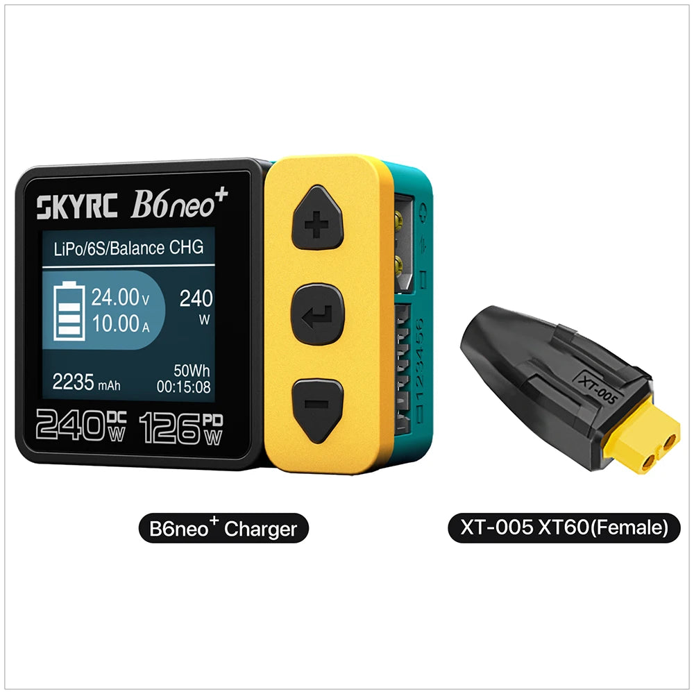SKYRC B6neo / B6neo+ LiPo Battery Smart Balance Charger DC 200W PD 80W Input for RC Model Car Ship Boat Airplane