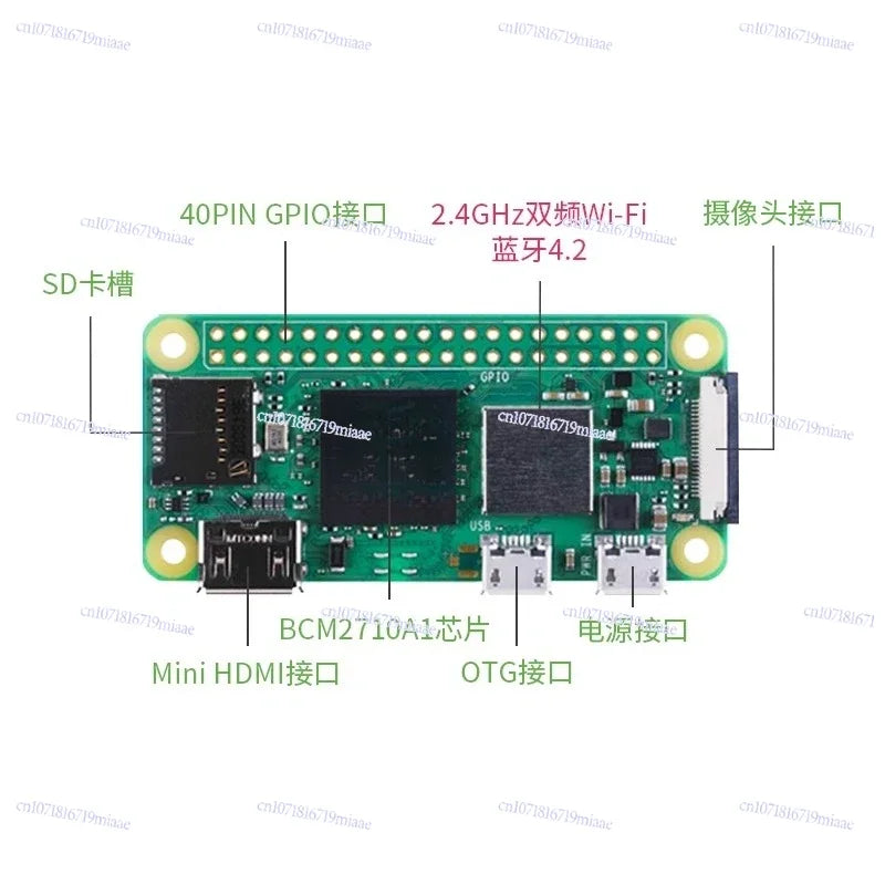 Development Board Python Computer Programming Raspberry Pi ZeroW/WH/2W Zero 2W