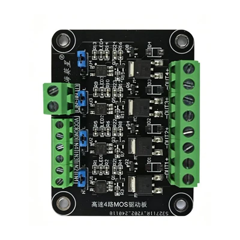High-Speed 4-Channel N-Channel MOSFET Module Optocoupler Isolated Signal Amplification Control Board for PLC  Microcontrollers