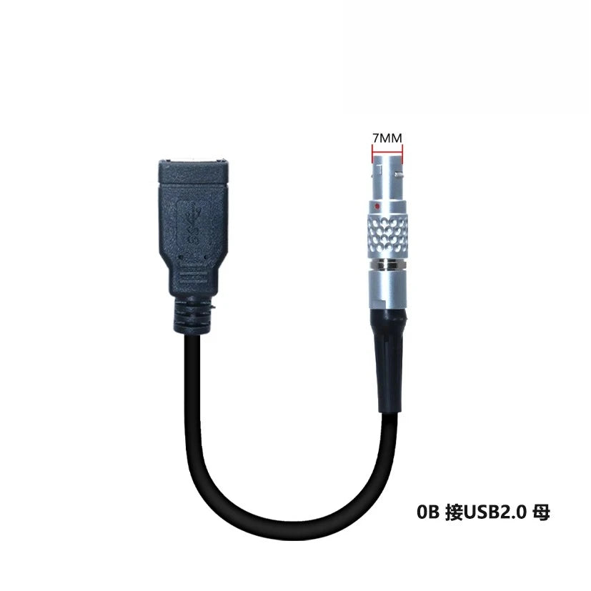 FGG 0B 1B 4Pin to USB 2.0 Male Female Cable Compatible With Lemo Plug-in Self-locking Aviation Plug EGG 00B Male Aviation Plug
