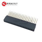 5 Pcs PC104 2.54 MM Pitch 2x20 Pin 40 Pin Female Double Row 12.2MM Long Pin Header Strip Industrial Computer Connector Sockets