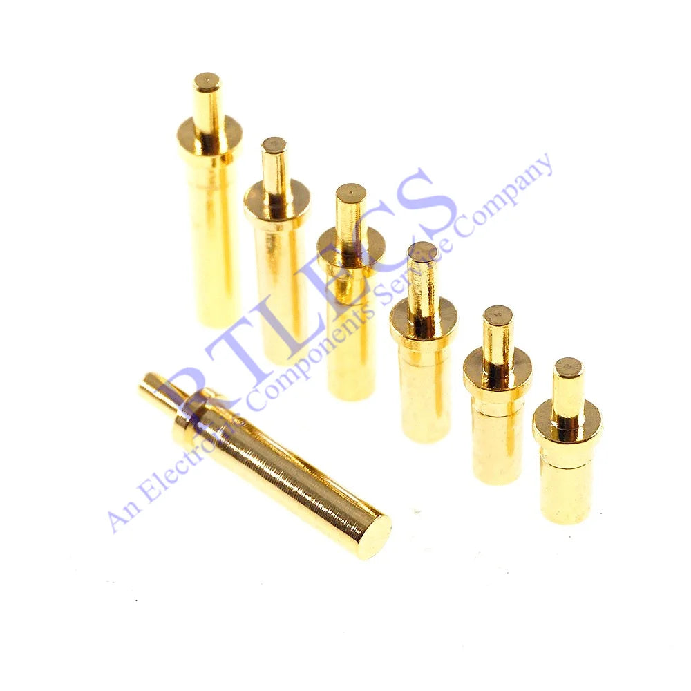 50 PCS Pogo Pin Female Contact Pad Through Holes PCB Male Header Flange Target Connector to Mate Spring Load PogoPin