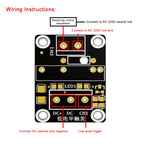 High Level/Low Level 5V 1 Channel SSR G3MB-202P Solid State Relay Module 240V 2A Output with Resistive Fuse for Arduino