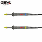 GEYA 2 Pcs 100 MHz Oscilloscope Probe 1X/10X Adjustable Attenuation Switch BNC Clip Test Lead Input Voltage10:1 Scope Probe Kit