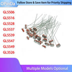 5mm LDR Photosensitive Resistor GL5506/5516/5528/5537/5539/5549/3528/12528 Light Detecting Switch Sensor 10/20/50/100/200/500pcs