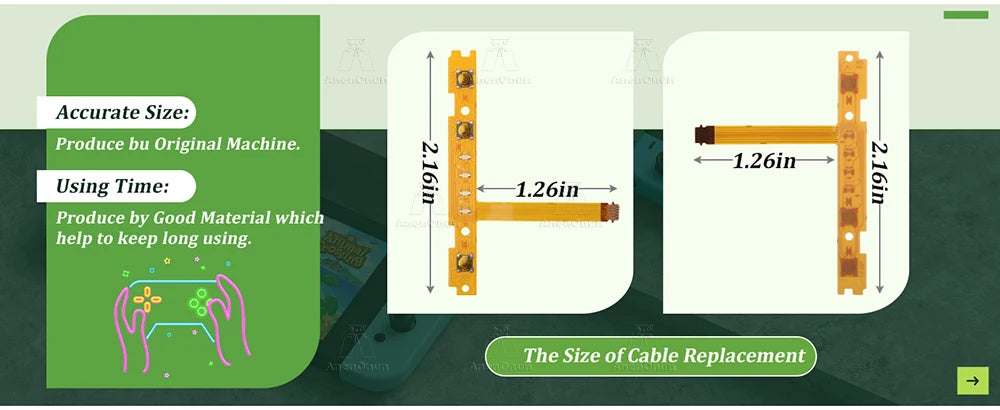 SL/SR Button Flex Cable for Switch/Switch OLED Premium Joy Con Key Ribbon Side Indicator Light Cable Replacement Repair Parts