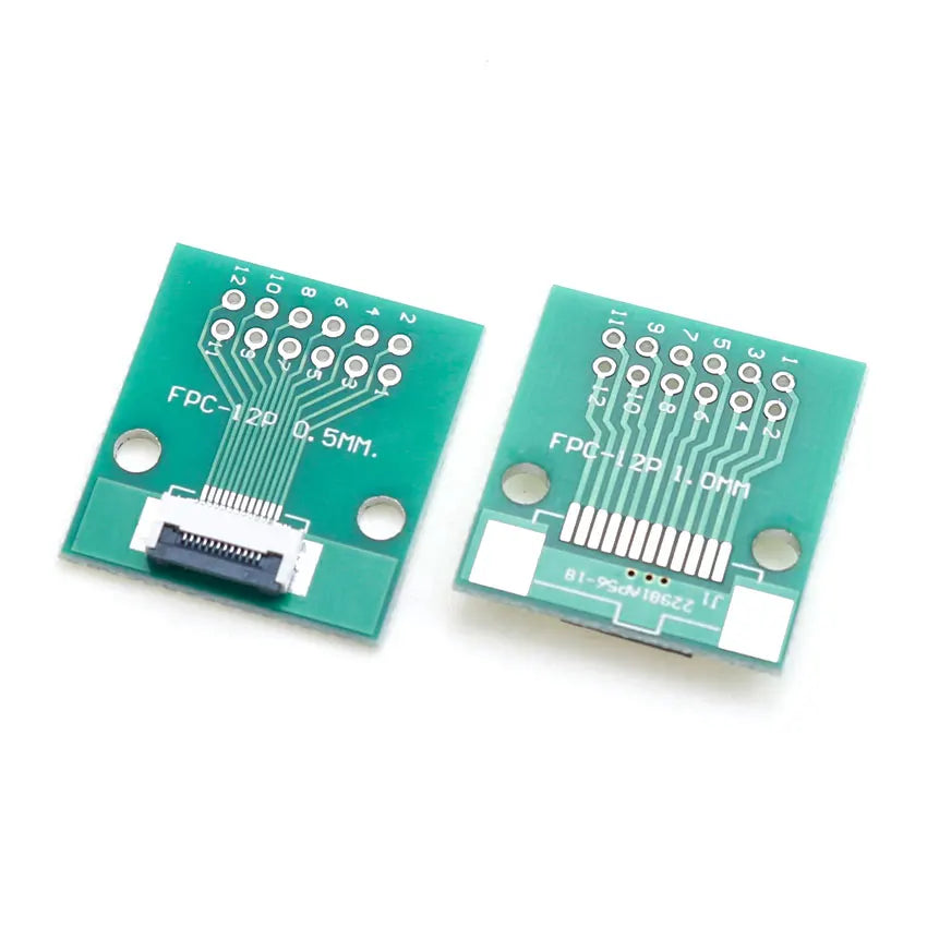 4P/6P/8P/10P/12P/14P/15P/16P/18P/20P/22P/24P/26P/30P/34P/80P FPC/FFC Flexible Cable Adapter Board 0.5mm SMT To 2.54mm Connector