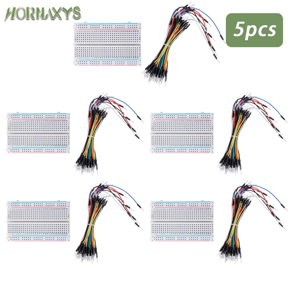 MB-102 Prototype Breadboard 400 830 Points Solderless PCB Bread Board Jumper Wires Cable Board DIY Dupont Wire for Arduino Kit