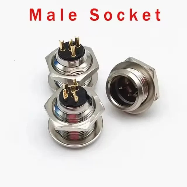 Mini XLR Aviation Connector 3/4/5/6pin Female Plug Male Socket Zinc Alloy+copper Pins for MIC Microphone Audio Video Connecting