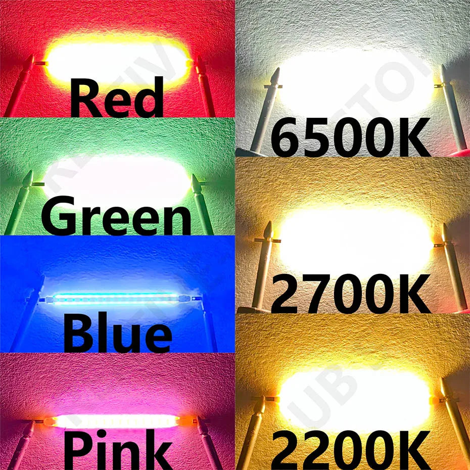 20PCS Per Box Multicolour 3V COB LED Filament 3V Edison Bulb Lamp Parts Incandescent Light Diodes Accessories Holiday Lighting