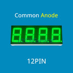 LoCNService 30PCS 0.56Inch Digital Tube LED Display 4 Bit Red Yellow Green Blue White Common Anode / Cathode 7 Segment 0.56 inch