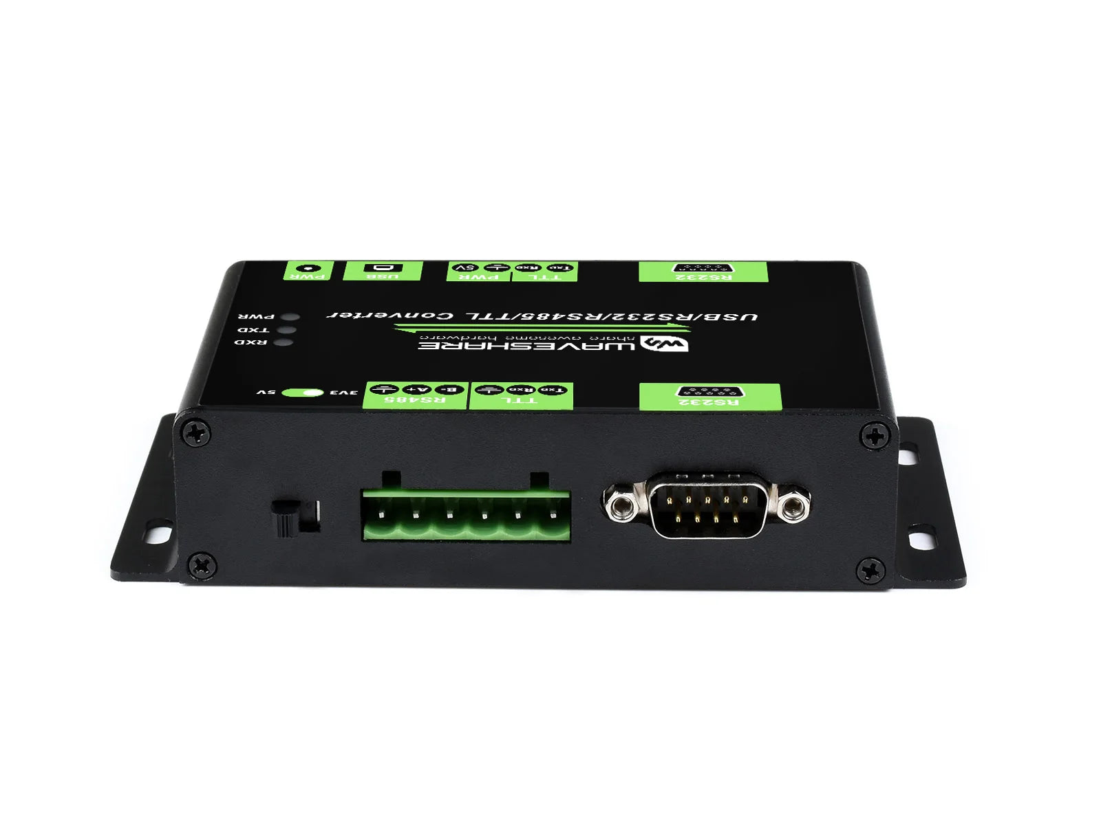 Waveshare Industrial Isolated Multi-Bus Converter, USB / RS232 / RS485 / TTL, Communication between different buses