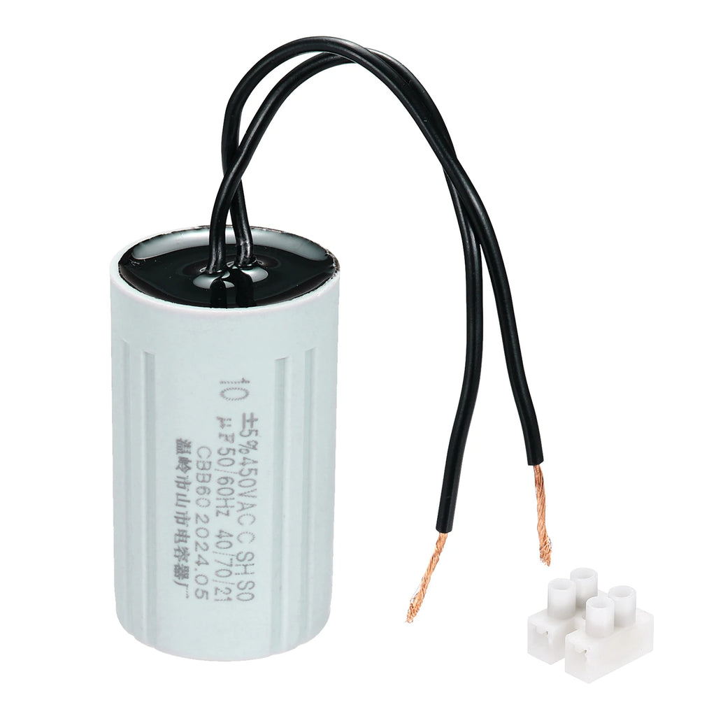 1/2/3Set CBB60 6-60uF Running Capacitors AC 450V 2 Wires 50/60Hz Cylinder for Water Pumps Washing Machines Motor Start