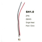 10 Sets JST SH 1.0mm Wire Cable Connector SMD Horizontal Socket 28AWG 100mm 2P 3P 4P 5P 6P 7P 8P 9P 10P Terminal