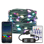 WS2812B RGBIC LED String 5M-20M Dream Color Party Christmas Lights Individually Addressable String Lights Waterproof USB DC DC5V