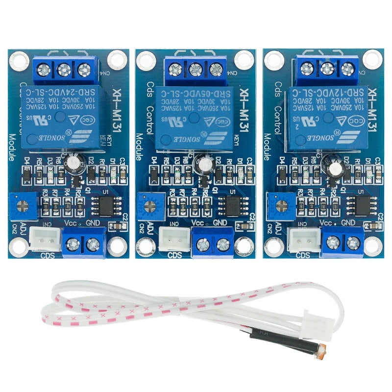 XH-M131 DC 5V 12V 24V 10A Light Control Switch Photoresistor Relay Module Detection Sensor brightness Automatic Control YANXD