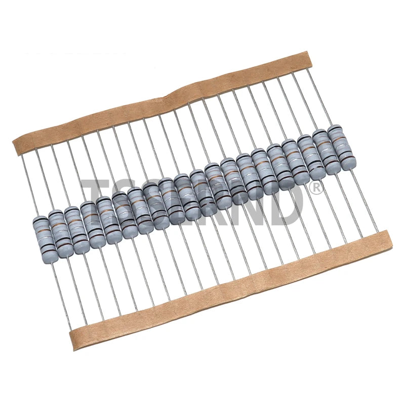 20pcs 2W 5% Wirewound Resistor Fuse 0.05R 0.1R 0.15R 1R 2.2R 4.7R 5.1R 10R 20R 22R 47R 51R 100R