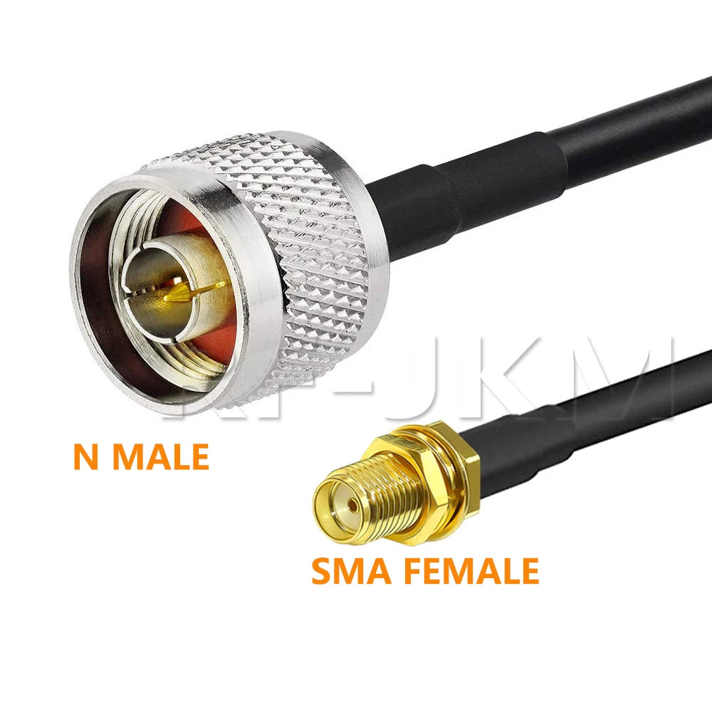 N Type To SMA RPSMA Male Female Connector Crimp for RG58 Coax Extension Jumper Pigtail Cable L16 N To SMA Fast Delivery Brass RF