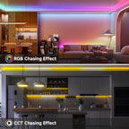 FCOB SPI RGBCCT WS2811 Dual IC Addressable 840 LED Strip Light Dream Color RGB+CW WW FOB High Flexible COB Lights 10mm DC24V