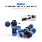 LP/SP21 Nut/Flange/Docking Waterproof Connector Welding Free 2/3/4/5/6/7 Pin IP68 Outdoor Female Plug Male Socket Screw Wiring
