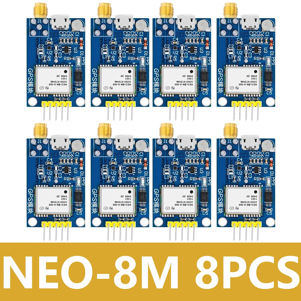 1PCS~8PCS GPS NEO-6M NEO-7M NEO-8M NEO-9m Satellite Positioning Module Development Board for Arduino STM32 C51 Microcontroller
