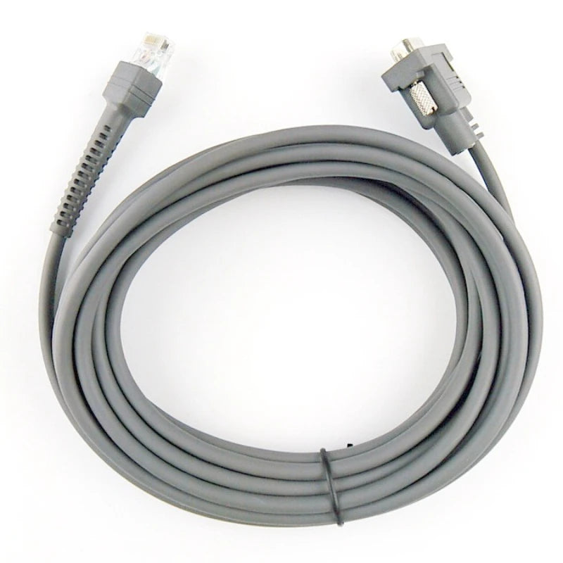 2M 3M 5M Straight RS232 Serial Cable For BarCode Scanner LS2208AP LS1203 LS4208 LS4278 DS6707 DS6708 CBA-R01-S09PAR CBA-R01-S15