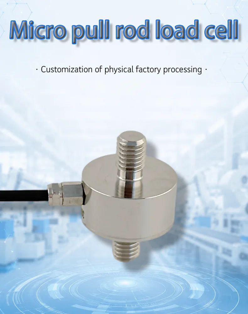 Stainless Steel Micro Pull Rod Load Cell, Wear-Resistant, Accurate Measurement, Customizable from 5kg to 500kg, Anti-Corrosion