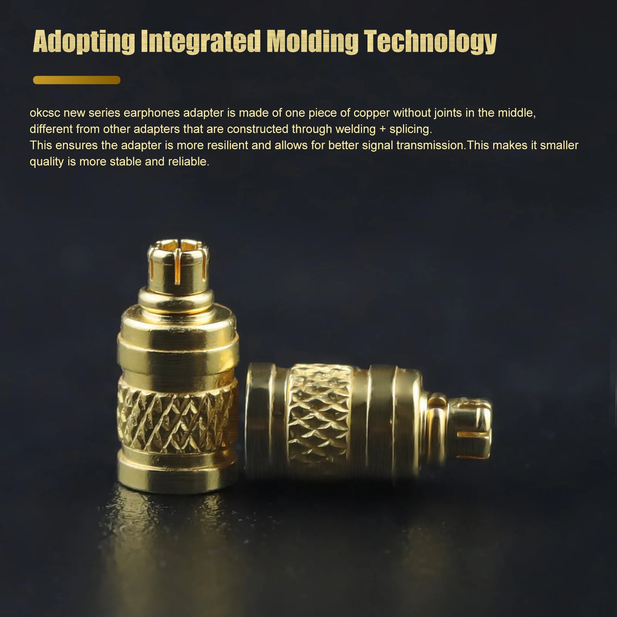 OKCSC HIFI Earphone Connecter for MMCX Female to IE900 Male Adapter for SENNHEISER IE200/IE300/IE600/IE900/AKG N5005/N30/N40