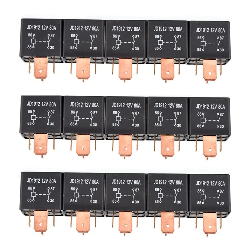Waterproof Automotive Relay Heavy Duty Relay 4 Pin DC 24V 12V 80A JD1912 Automotive Car Relay Efficient