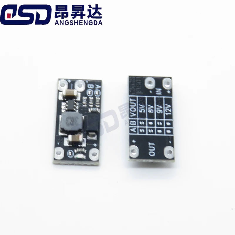 5pcs 3.7V To 12V Mini DC Boost Converter Board Output 5V/8V/9V/12V DC Step Up Module Lith-Battery Boost Voltage Boost Module
