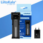 LiitoKala Lii-100C Lii-100 B Battery Charger For 18650 18350 26650 16340 RCR123 14500 3.7V 1.2V Ni-MH Ni-Cd 2A USB Smart Charger