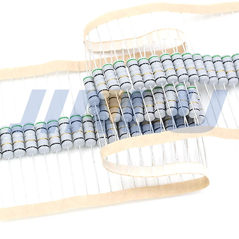 50pcs 1W 5% Wire Wound Resistor Fuse Winding Resistance 0.1R 0.33R 1R 2.2R 3R 4.7R 5.1R 6.8R 10R 22R 68R 100R 200R 510R 0.1 ohm