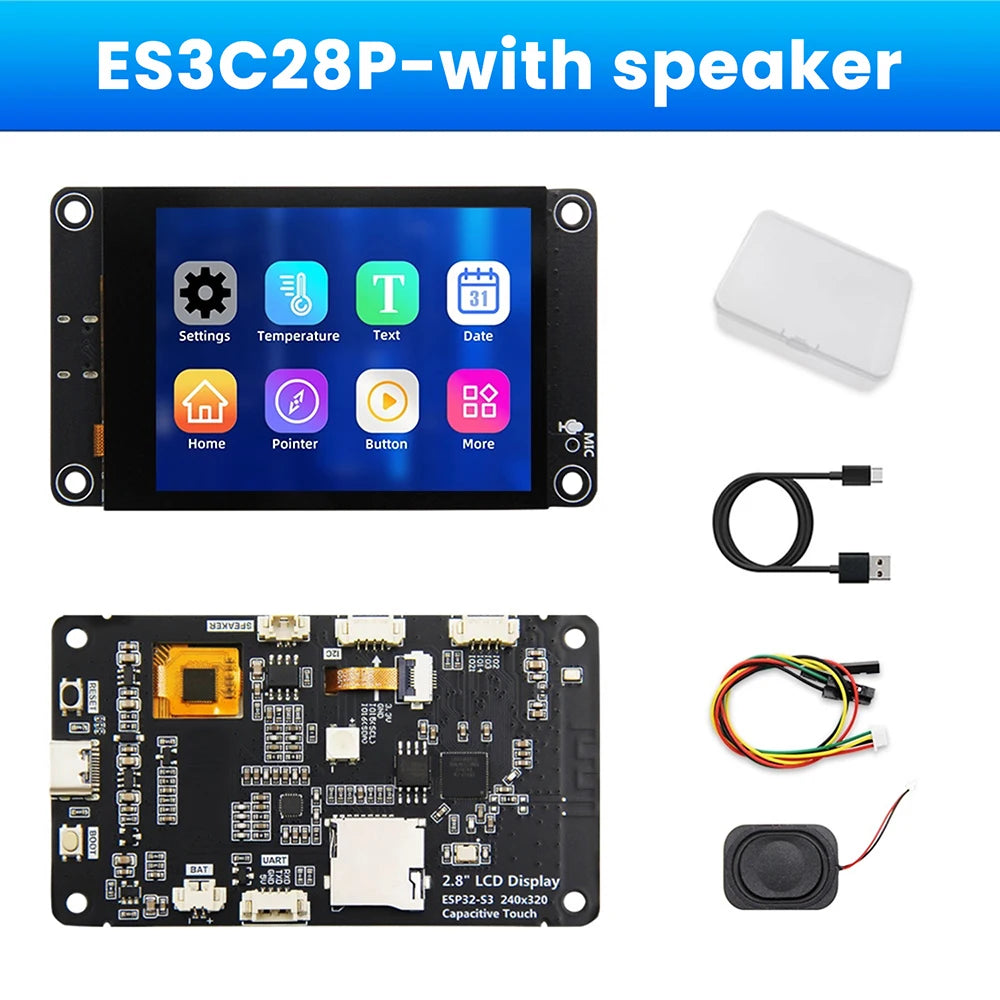 ESP32-S3 Development Board Wifi Bluetooth Intelligent Display Screen 2.8 Inch TFT Module Touch Screen Type C ES3N28P ES3C28