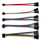 2Pin/3Pin/4Pin/5Pin/6Pin LED Strip Splitter Cable SM JST Connector 1 To 2 Male and Female For WS2812 WS2811 RGB RGBW Led Lights