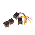 1Set 4/5 Pin Automotive Relay 12V DC 24V 40A Waterproof Relay For Motorcycle Headlight Air Conditioner With Socket