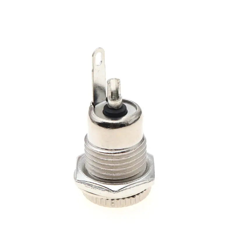 2pcs/5pcs DC099 5.5 mm x 2.1mm DC Power Jack Socket Female Panel Mount Connector Metal DC-099 Open Hole 11MM 5.5*2.1 5.5*2.5