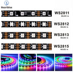 WS2811 WS2812 WS2813 WS2815 DC 5V 12V Color-Changing Addressable and Programmable LED Light Strips for Colorful Lighting